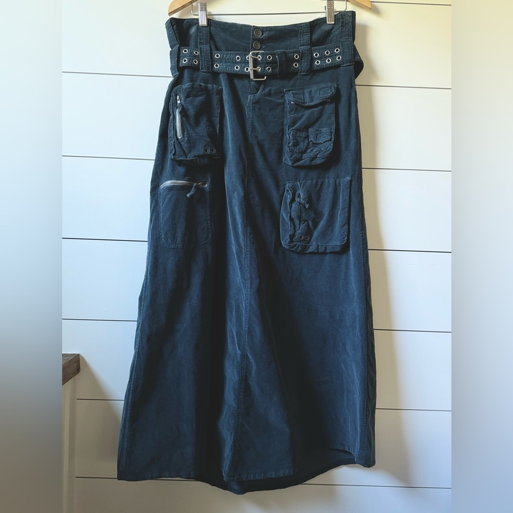 Johnny Was, Pete and Greta rare Long corduroy Cargo Skirt.